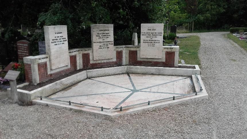 Monument voor de crash van Nijmegen, op begraafplaats Rhijnhof in Leiden